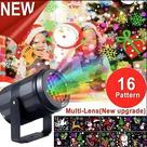 Projetor De Luzes LED De Natal Com Flocos De Neve, 16 Projetores, Decoração De Ambiente Para Festas, Projetor De Luzes LED De Natal Com Flocos De Neve, 16 Projetores, Decoração De Ambiente Para Festas,