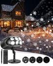 Projetor de Natal Patiphan - Luzes de Floco de Neve com Controle Remoto IP65