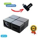 Projetor de Vídeo Datashow Led 4K 3500 Lumens VGA HDMI Home Theater Mini Jack + Pen Drive16Gb