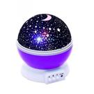Projetor estralado, luz noturna de LED giratória, planetário, lâmpada de quarto infantil ROXA