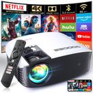 Projetor GooDee Smart 4K 800 ANSI 5G WIFI Bluetooth Dolby