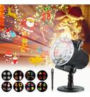 Projetor Holografico Natal Halloween Desenhos Led Festa Top Cor Das Luzes Multicolorido