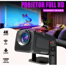Projetor HY320 Mini 4K Android 13, Wi-Fi, Bluetooth, Portátil para Cinema em Casa