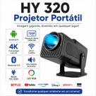 Projetor HY320 Smart Tela Grande Até 150 Polegadas Android 11