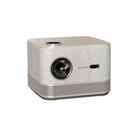 Projetor inteligente Aurzen BOOM 3 Dourado com WiFi e Bluetooth Áudio DoIby 3D e Alto-falantes 36W