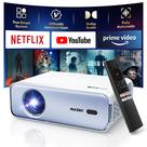 Projetor inteligente Aurzen EAZZE D1 WiFi Bluetooth 1080P Azul