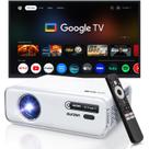 Projetor inteligente Aurzen EAZZE D1G Google TV 4K WiFi e Bluetooth