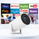 Projetor inteligente HIPPUS Android TV 11.0 9000lm 4K 5G WiFi