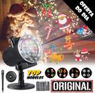 Projetor Laser Desenhos Papai Noel Iluminador Enfeite Natalino Luz Decoração Festas Bivolt Prova D'agua Flocos de Neve