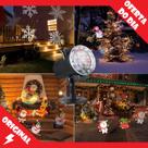 Projetor Laser Holográfico Luzes de Natal Desenhos Papai Noel Decoração Festas Enfeite Natalino Jardim Casa Luz Led Rgb