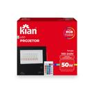 Projetor Led 50W RGB Bivolt Kian C/ CONTROLE REMOTO Projetor Led 50W RGB Bivolt Kian C/ CONTROLE REMOTO