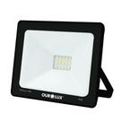 Projetor Led Slim 10W Preto 3000K - OUROLUX