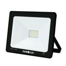 Projetor Led Slim 30w Preto 3000k - Ourolux Refletor Led Slim 3000k 30w Preto Bivolt