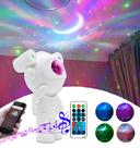 Projetor Luz Galaxias Toca Musica Bluetooth Galaxia USB Projeção Estrelas
