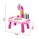 Projetor Para Desenho Infantil Aprendizagem Robo Rosa