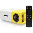 Projetor Portátil Mini YG300 Pro, 1600 Lumens, USB, HDMI, Branco