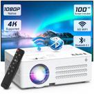 Projetor TMY 4K com Wi-Fi e Bluetooth - Suporte a 1080P