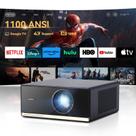 Projetor Wanbo X5 Pro 4K 1100 ANSI Lumens com WiFi e Bluetooth