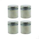 Prolongador Aço Inox 304 25x25mm Fixação e Suporte Kit 4 Un
