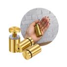 Prolongador Aço Inox Dourado Vidro Madeira 4 Unid 2,5x5mm
