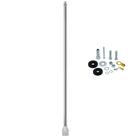 Prolongador Alongador Inox 60cm Com Base Fixação + Parafusos Anti-Furto
