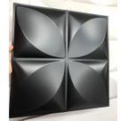 PROMO 01 unidade - 50x50 cm PLACA 3D DECORATIVA PVC - PÉTALA PRETA