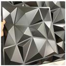 PROMO PLACA 3D - 50x50 cm DECORATIVA MODELO DIAMANTE PRETAS