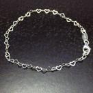 Promoção 10 Pulseira Fem. Prata Maciça 925 Coração Promoção 10 Pulseira Fem. Prata Maciça 925 Coração