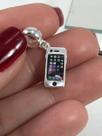 Promoção Berloque Charms Prata Maciça 925 iPhone 7