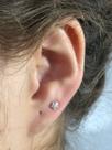 Promoção Brinco Prata Maciça 925 Pedra Zirconia Estrela 5mm Promoção Brinco Prata Maciça 925 Pedra Zirconia Estrela 5mm