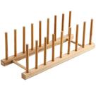 Promoção: Suporte Escorredor Porta Pratos De Bancada De Bambu 4 Divisorias 21cm x 13cm Model:8 intervalos (39X13X11CM) Promoção: Suporte Escorredor Porta Pratos De Bancada De Bambu 4 Divisorias 21cm x 13cm Model:8 intervalos (39X13X11CM)