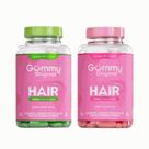 Promopacks Gummy Hair Tutti Frutti (60 gomas) + Maçã Verde (60 gomas) - Padrão: Único