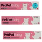 Própet baby 14g pré e probiótico para cães e gatos ucbvet kit com 3