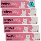 Própet baby 14g pré e probiótico para cães e gatos ucbvet kit com 5