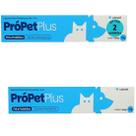Própet plus 14g pré e probiótico para cães e gatos ucbvet kit com 2