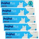 Própet plus 14g pré e probiótico para cães e gatos ucbvet kit com 5