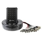 PRORECK Cabo Snake de Circuito de Envio XLR Perfil Baixo de 16 Canais, Cabo Divisor XLR para Ao Vivo, Gravação, Palco, Estúdio, 15 Metros de Comprimento