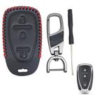Proteção couro chave Remota 3 botões Chevrolet cruze Lsport6tz Equinox Onix Plus Tracker S-10