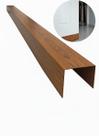 proteçao para porta contra umidade chapa galvanizada cor madeira 5x3,6x70cm