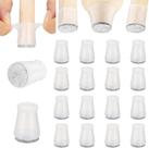 Protectores para Piso de Muebles Aneaseit 16 piezas Silicona Transparente con Fieltro