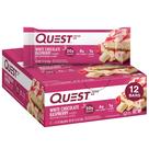 Protein Bar Quest Nutrition Chocolate Branco Framboesa 12x