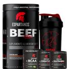 Proteína da carne - Kit Beef Protein + BCAA + Creatina + Glutamina + Shaker