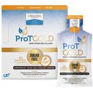 Proteína de colágeno líquido Shot Prot Gold 500 ml, pacote com 24 unidades, laranja