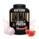 Proteína de soro de leite em pó animal 100% soro de leite sabor morango 2 kg