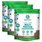 Proteína em pó BioTrust com baixo teor de carboidratos, soro de leite e chocolate com caseína, pacote com 3 unidades Proteína em pó BioTrust com baixo teor de carboidratos, soro de leite e chocolate com caseína, pacote com 3 unidades