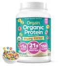 Proteína em pó, cereal orgânico, vegano e frutado, 920g