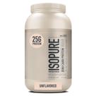 Proteína em pó, isopura, sem sabor, 25 g, isolado de soro de leite, 3 libras