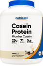 Proteína em pó Nutricost Caseína Micelar 2,27 kg de baunilha
