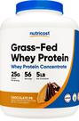 Proteína em pó Nutricost Grass-Fed Whey Chocolate Amendoim 2,27 kg