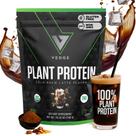 Proteína vegana em pó vedge Plant Protein 500g de café com leite gelado Proteína vegana em pó vedge Plant Protein 500g de café com leite gelado